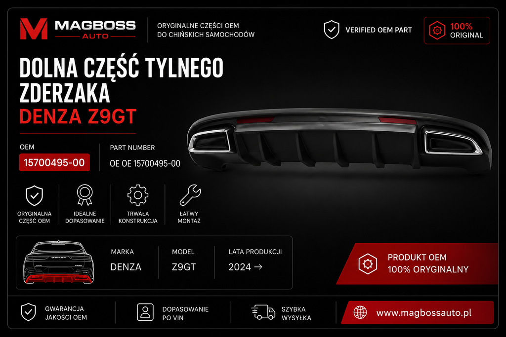 [15700495-00] Lower part of rear bumper DENZA Z9GT OE 15700495-00